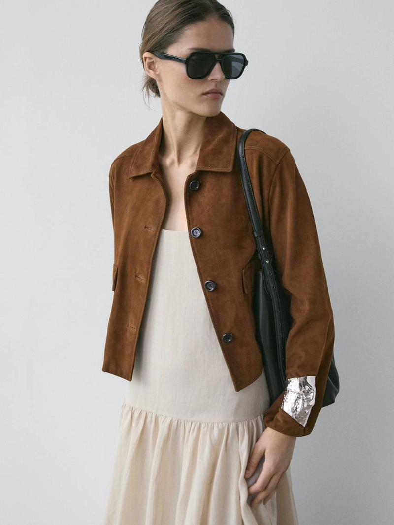 Куртка из замши