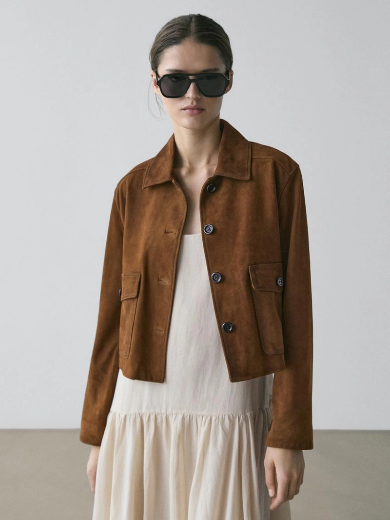 Куртка из замши