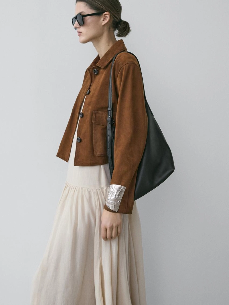 Куртка из замши