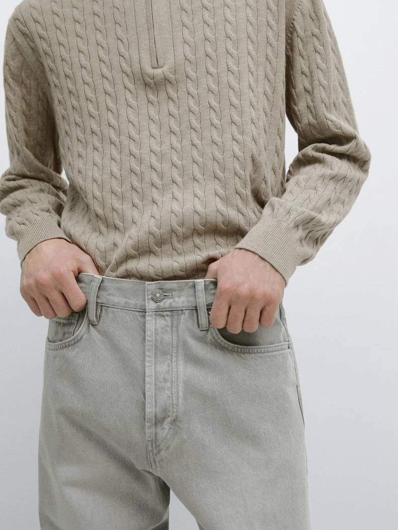 Джинсы прямого кроя massimo dutti