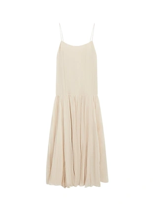 Платье миди с плиссированными деталями- Заказать в России