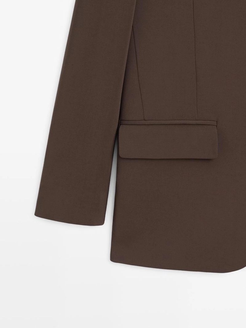 Блейзер из креповой ткани