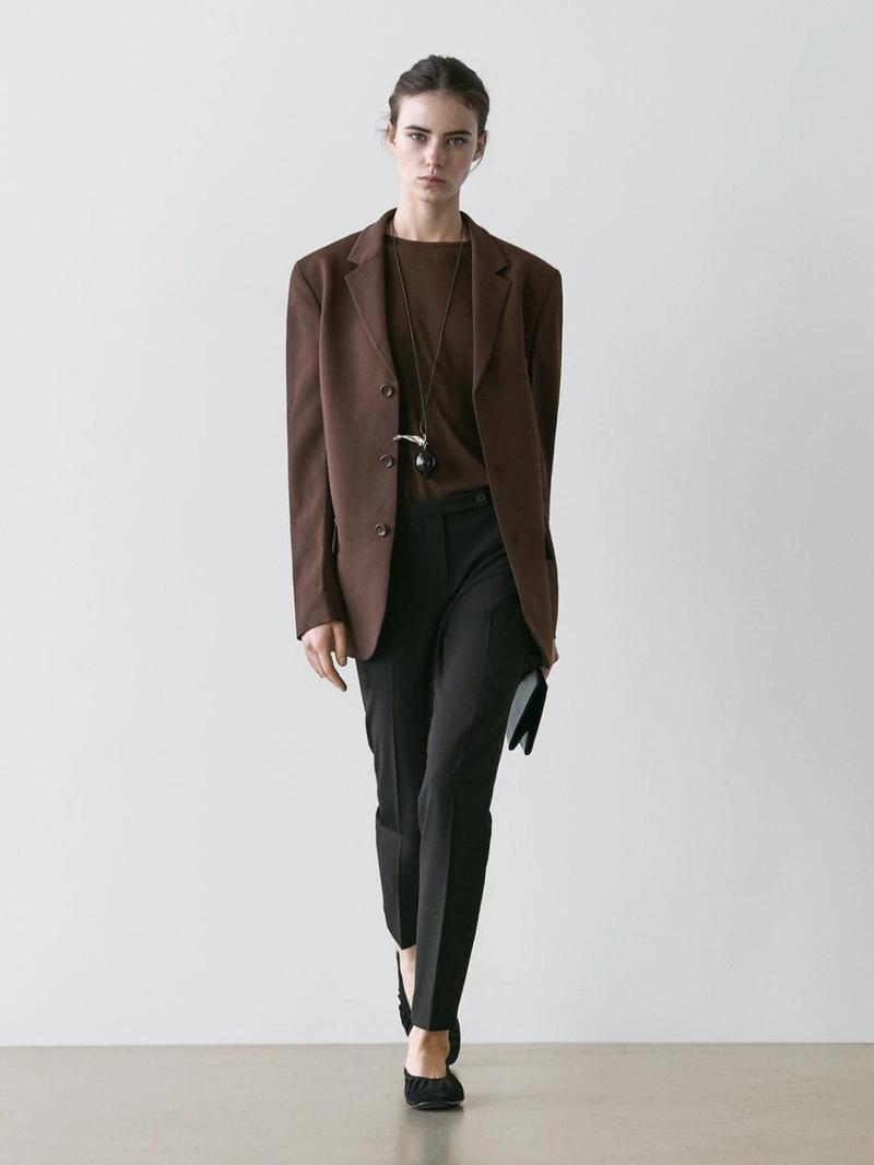 Блейзер из креповой ткани