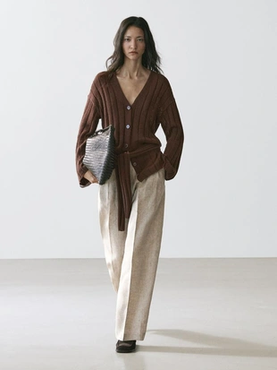 Льняные брюки-костюм- Заказать в России