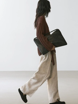 Льняные брюки-костюм- Заказать в России