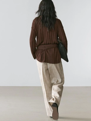 Льняные брюки-костюм- Заказать в России