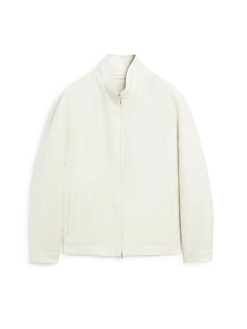 Пиджак с отложным воротником из 100% льна