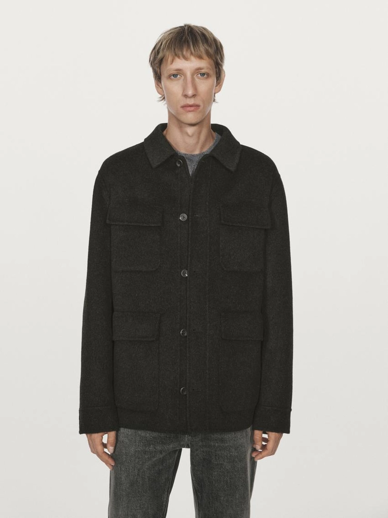 Пиджак из шерстяной смеси с карманами