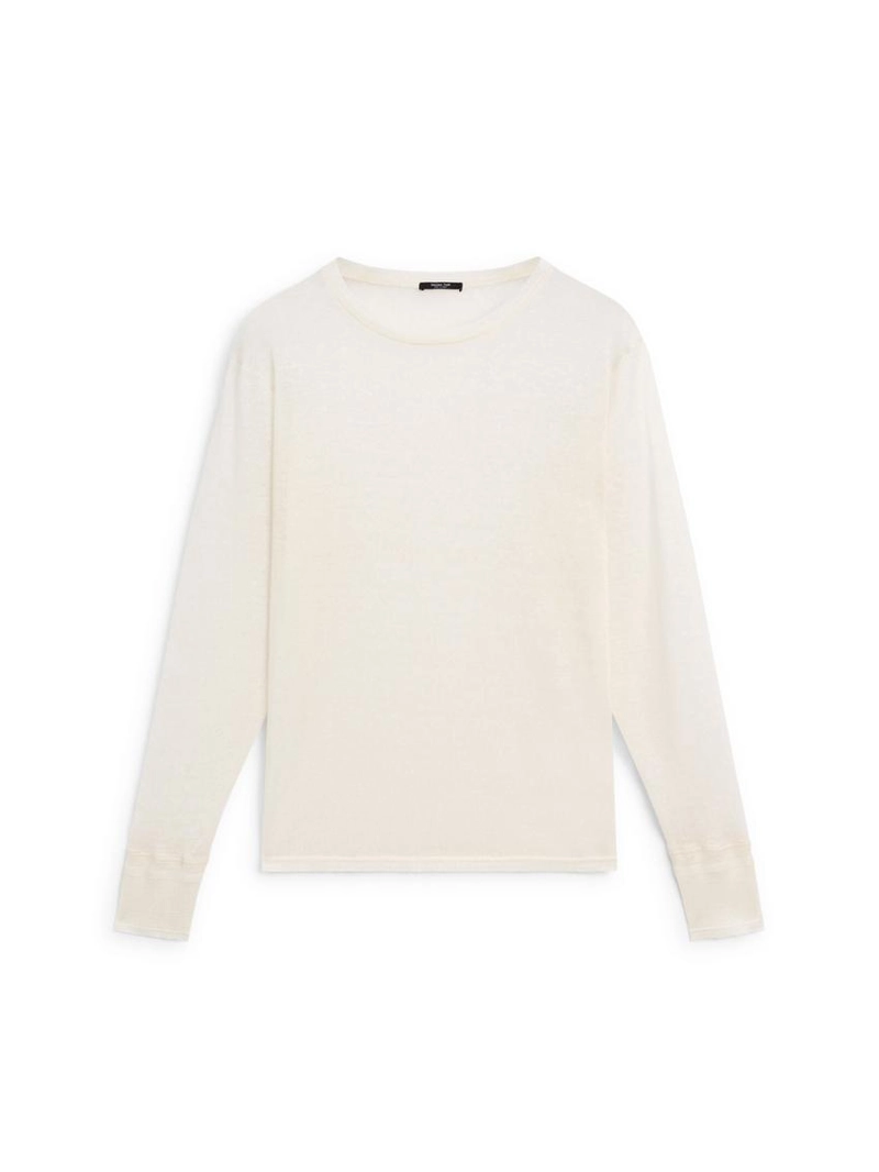 Футболка из легкой шерстяной и льняной смеси