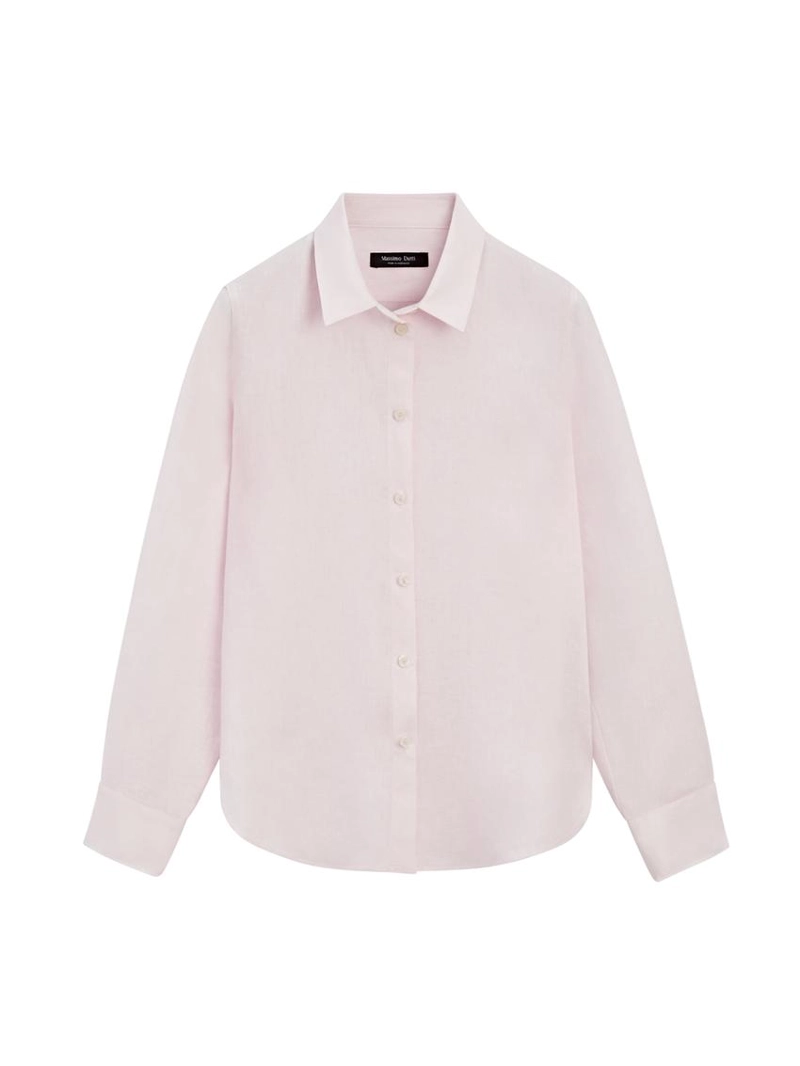 Рубашка из 100% льна с плиссировкой