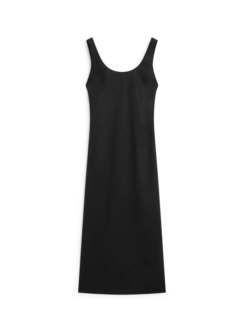 Платье мини с круглым вырезом