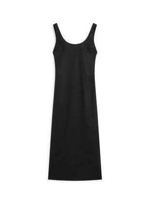 Платье мини с круглым вырезом- Заказать в России