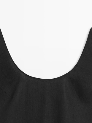 Платье мини с круглым вырезом- Заказать в России