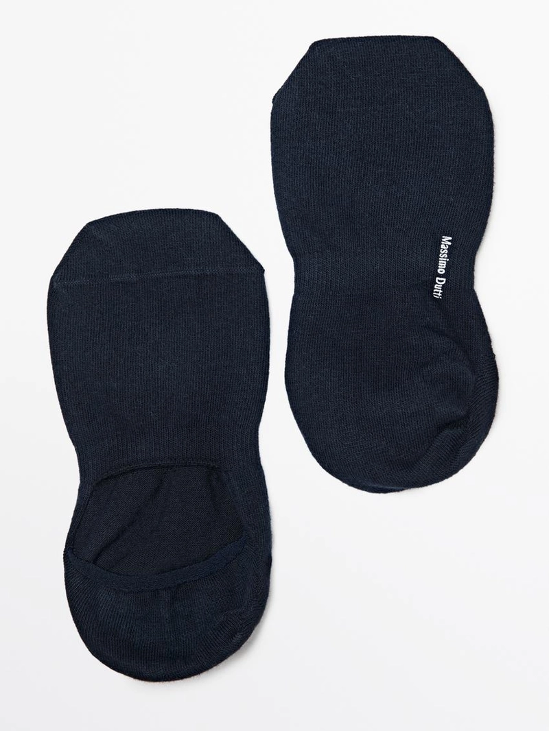 Набор из 3 пар невидимых носков из хлопкового смесового материала