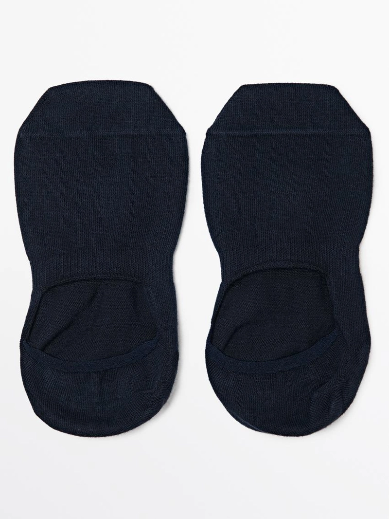 Набор из 3 пар невидимых носков из хлопкового смесового материала