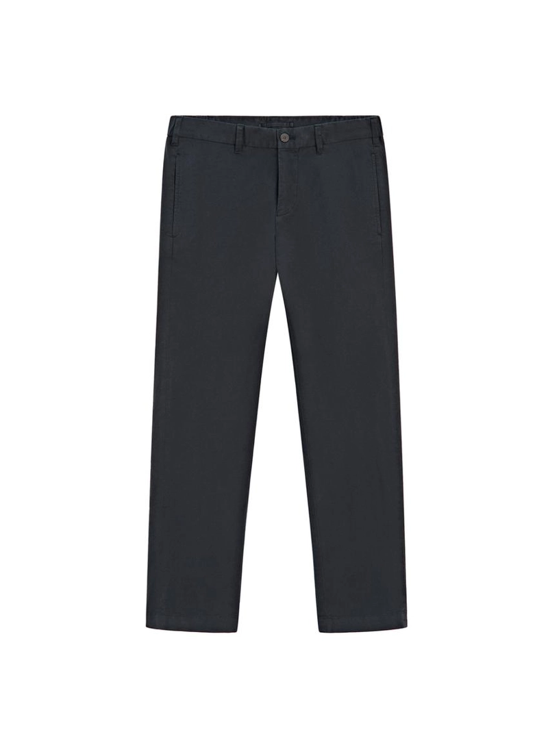 Брюки из хлопкового смесового материала с узким кроем