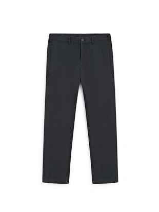 Брюки из хлопкового смесового материала с узким кроем- Заказать в России