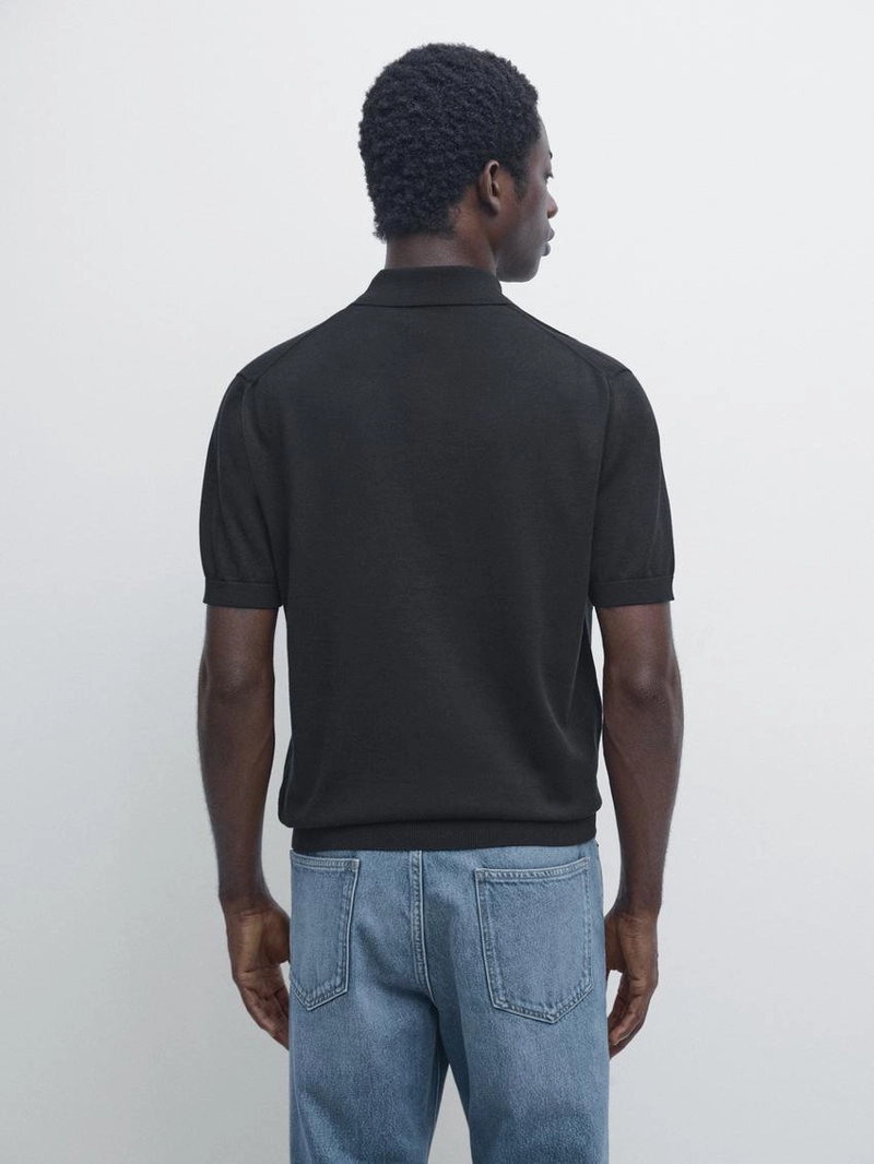 Поло из хлопкового трикотажа