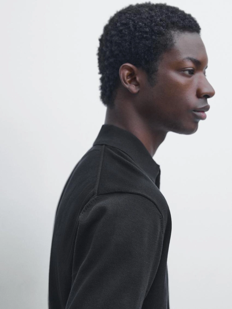 Поло из хлопкового трикотажа