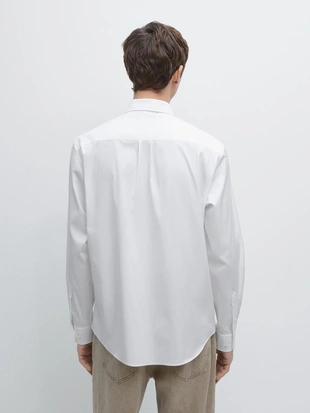 Рубашка из хлопково-вискозного трикотажа- Заказать в России