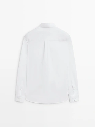 Рубашка из хлопково-вискозного трикотажа- Заказать в России