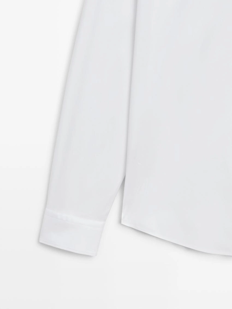 Рубашка из хлопково-вискозного трикотажа