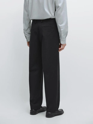 Хлопковые брюки из твила с эластичным поясом- Заказать в России