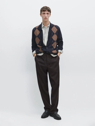 Брюки из шерсти с текстурой COOL WOOL- Заказать в России