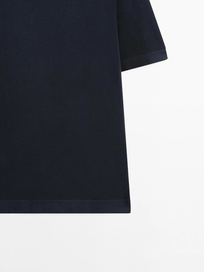 100% хлопковая футболка с коротким рукавом вязаная