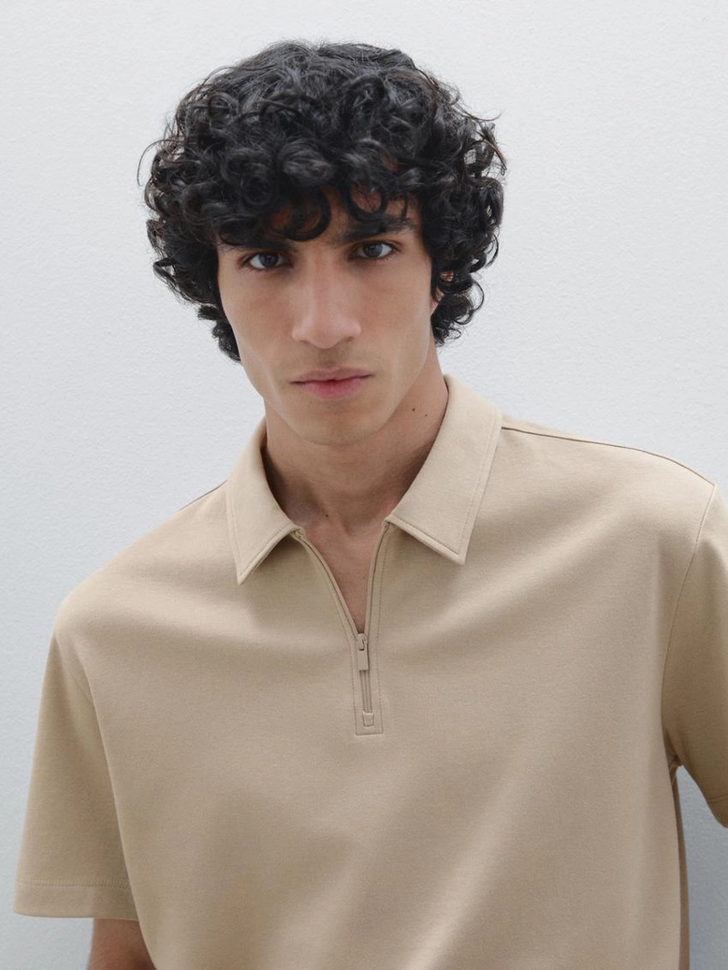 Поло с коротким рукавом из 100% хлопка