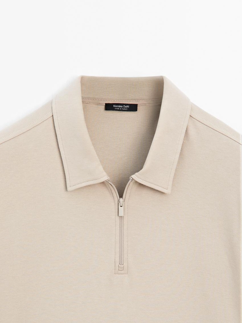 Поло с коротким рукавом из 100% хлопка