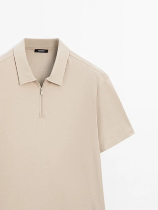 Поло с коротким рукавом из 100% хлопка- Заказать в России