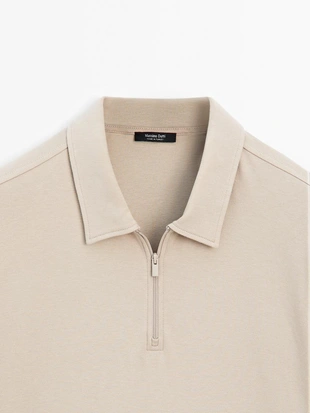 Поло с коротким рукавом из 100% хлопка- Заказать в России