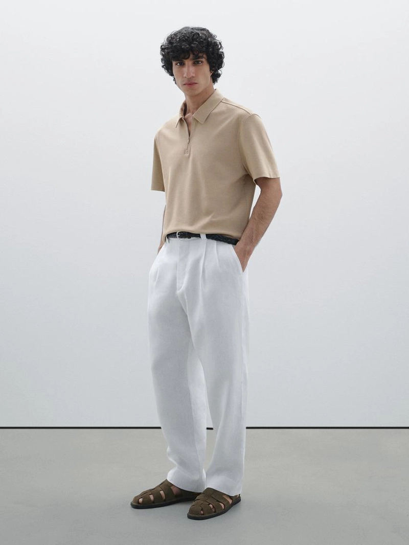 Поло с коротким рукавом из 100% хлопка