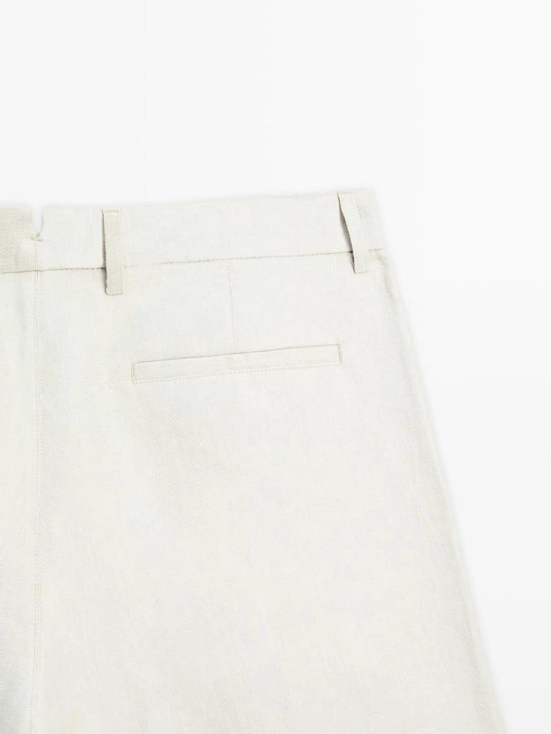 100% льняные бермуды