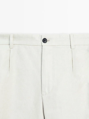 100% льняные бермуды- Заказать в России