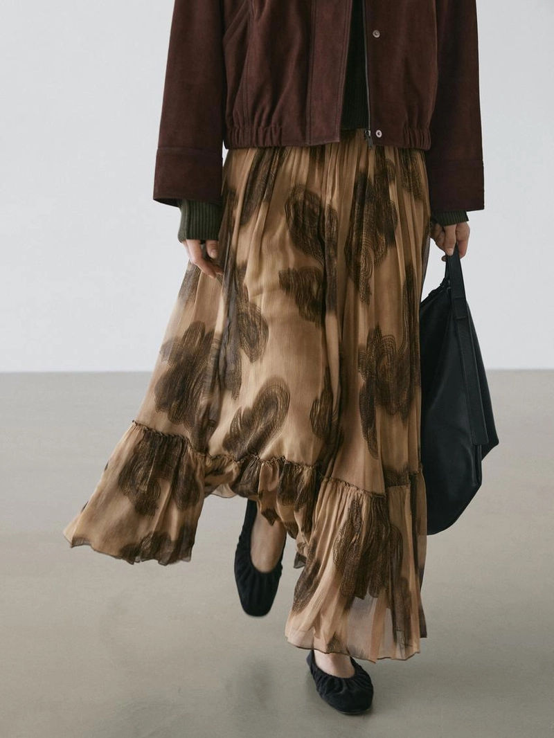 Длинная юбка с пейсли