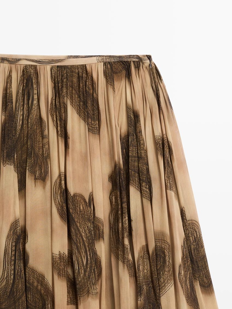 Длинная юбка с пейсли