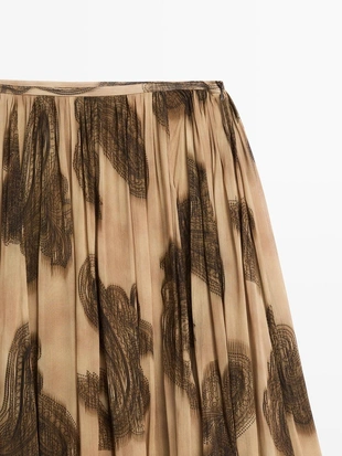 Длинная юбка с пейсли- Заказать в России