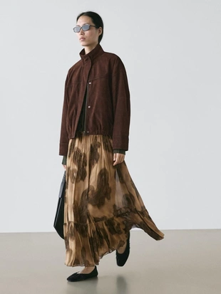 Длинная юбка с пейсли- Заказать в России