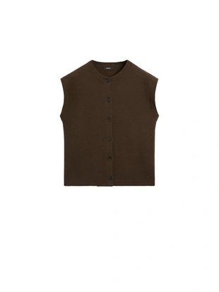 Жилет с округлым вырезом- Заказать в России