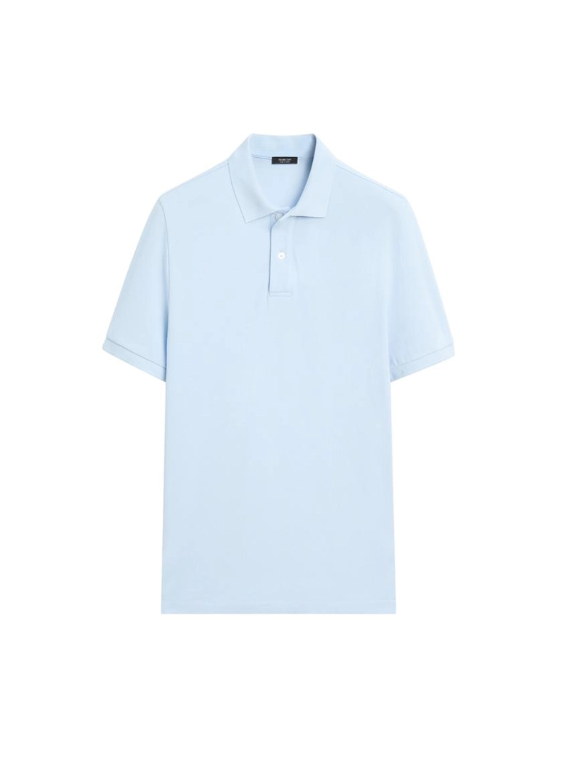 Поло из микротекстурированного хлопка