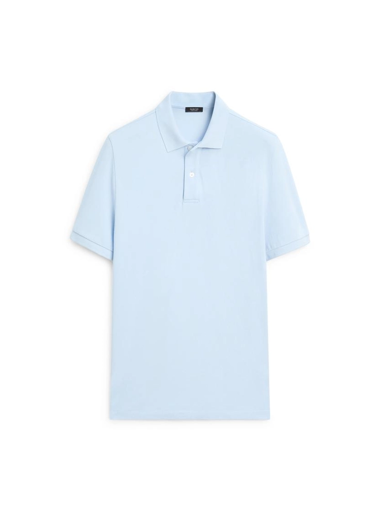 Поло из микротекстурированного хлопка