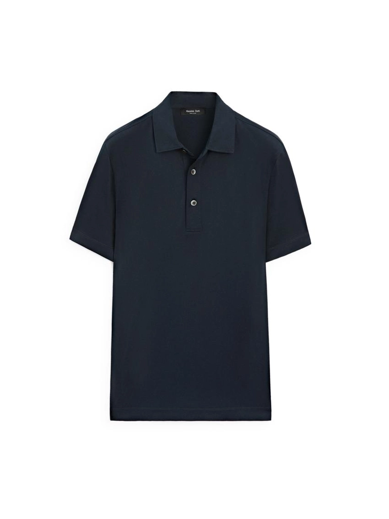 Поло с коротким рукавом из хлопково-синтетической смеси