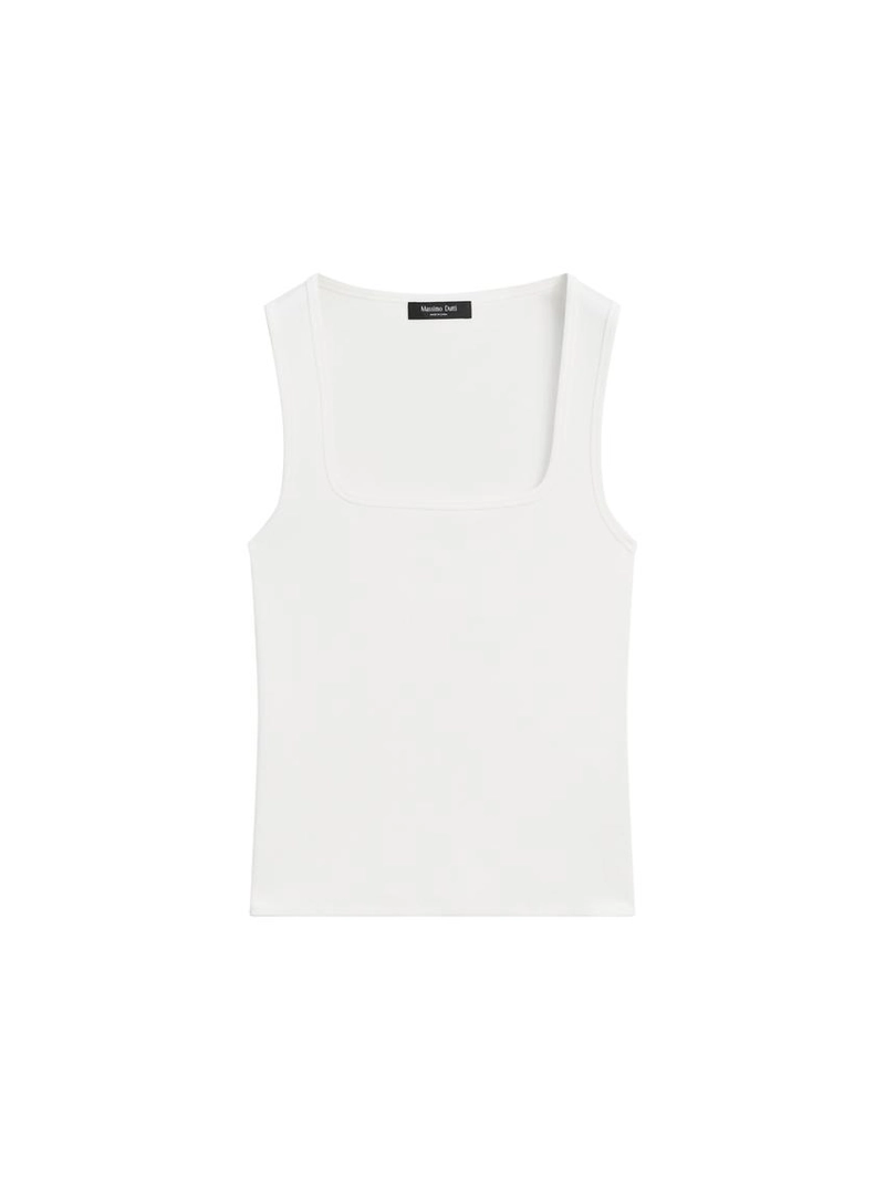 Майка без рукавов с квадратным вырезом