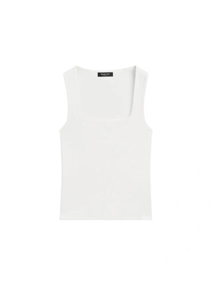 Майка без рукавов с квадратным вырезом- Заказать в России