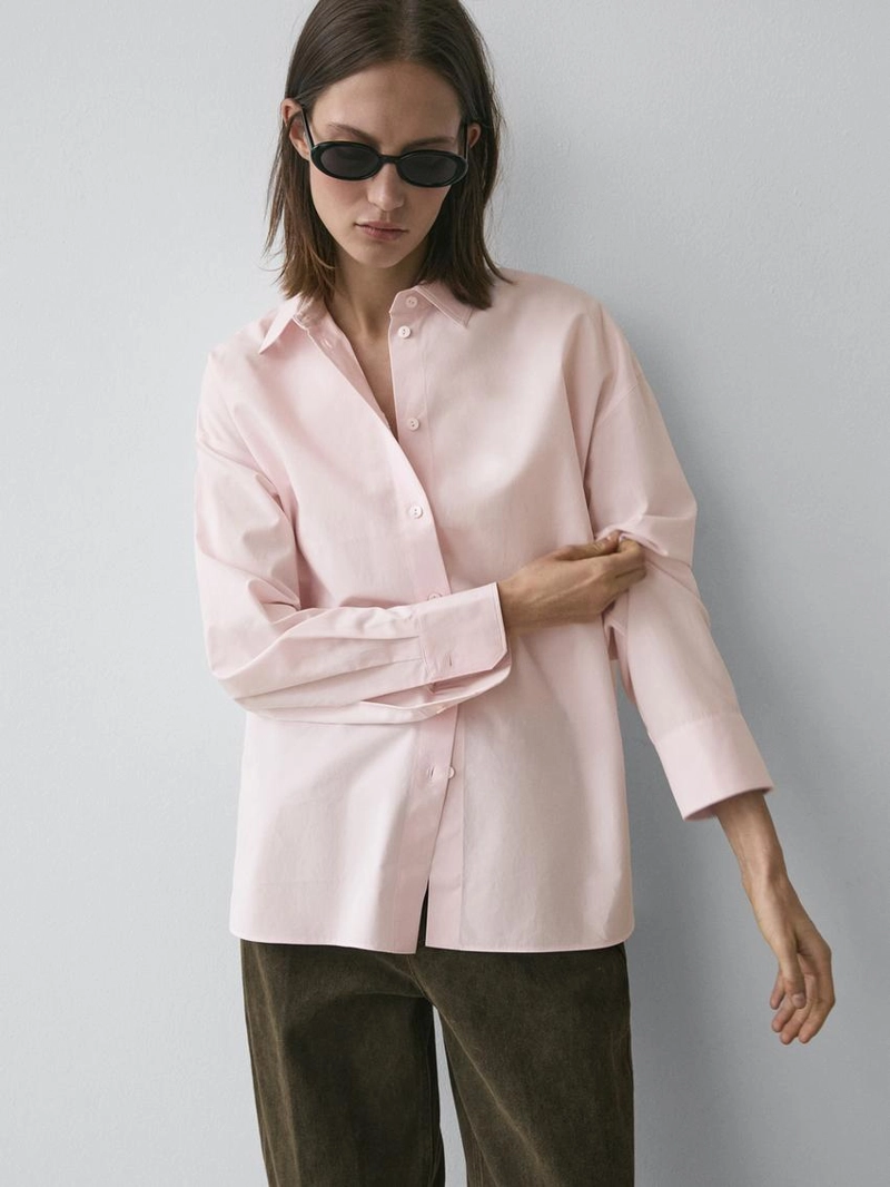 Рубашка из поплина и хлопковой смеси