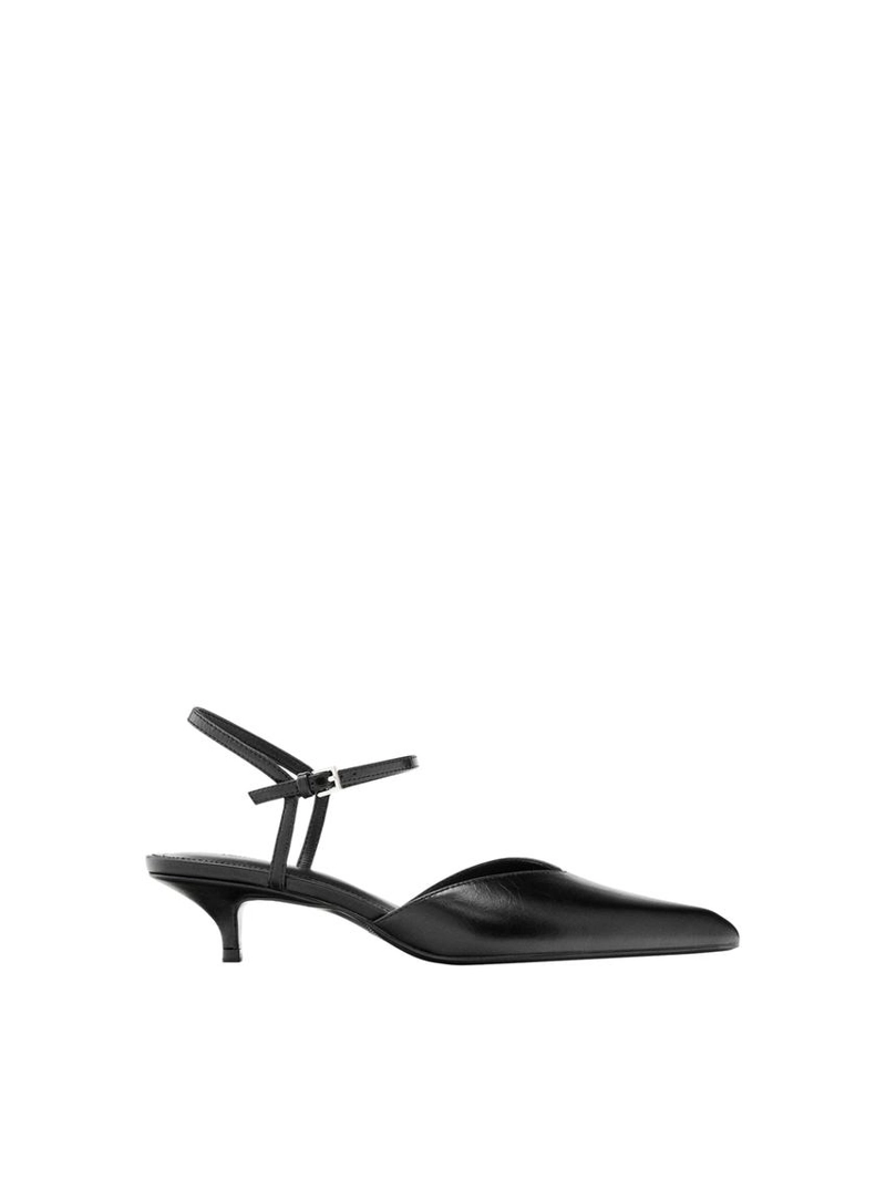 Туфли на каблуке с открытым задником