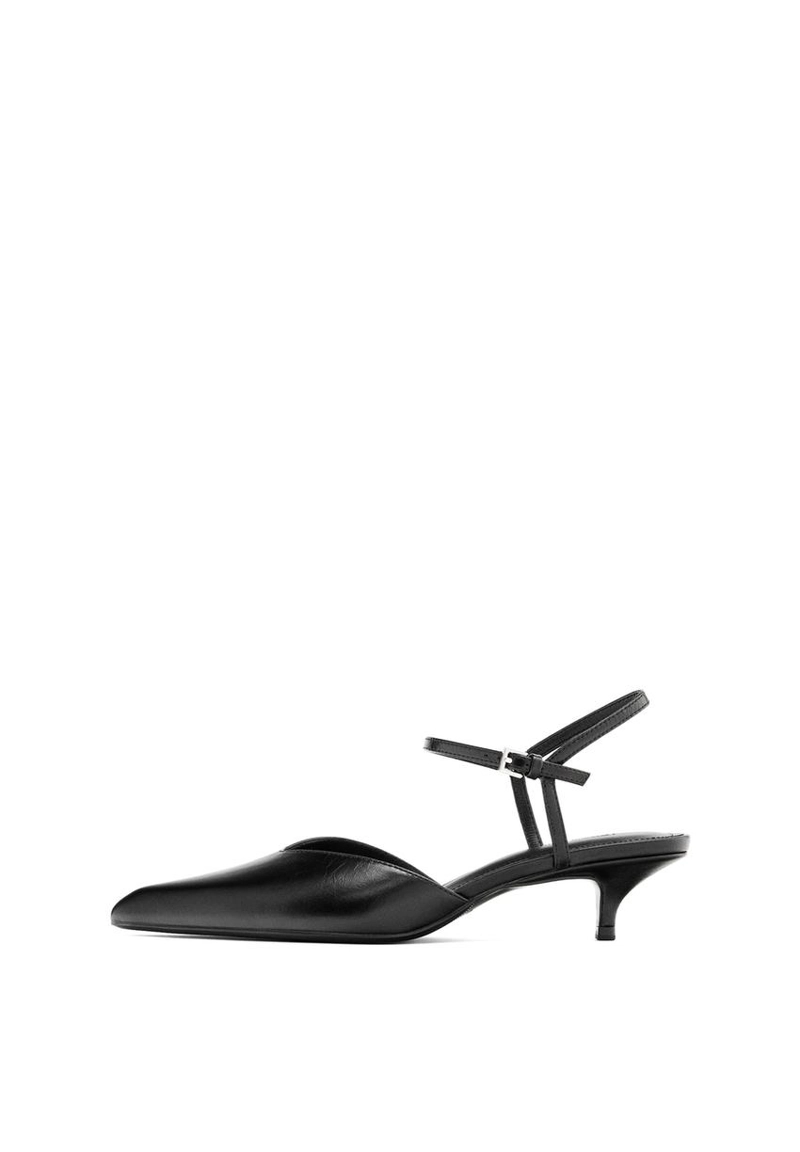 Туфли на каблуке с открытым задником