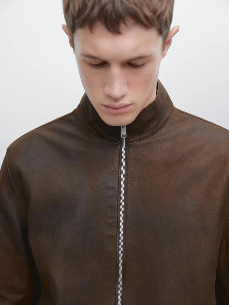 Куртка из замши с начесом